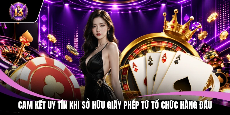 Cam kết uy tín khi sở hữu giấy phép từ tổ chức hàng đầu