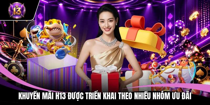 Khuyến mãi H13 được triển khai theo nhiều nhóm ưu đãi