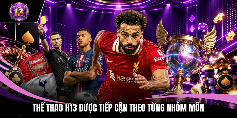 Thể thao H13 được tiếp cận theo từng nhóm môn